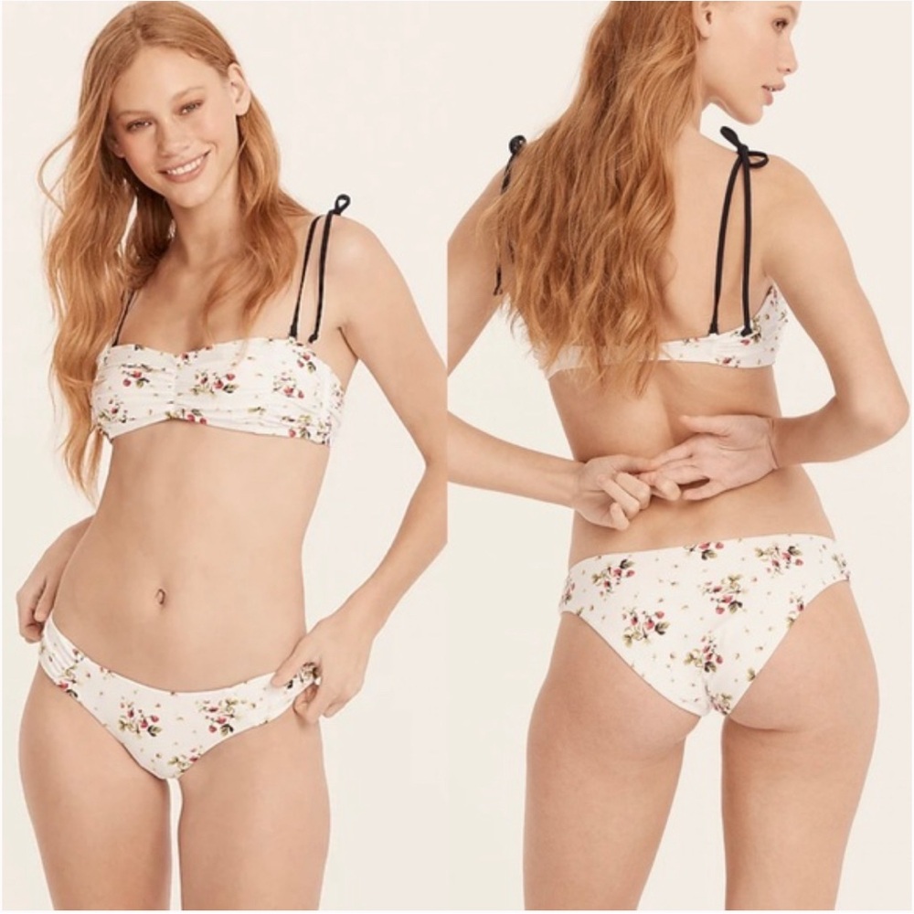 J.Crew Strawberry Print bikini